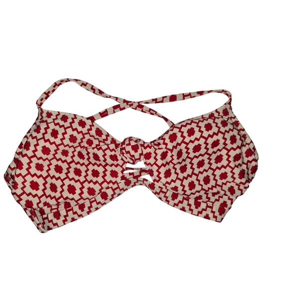 NWT Red Geometric Underwire Bikini Top – 34DD (Shade & Shore) - Picture 3 of 8